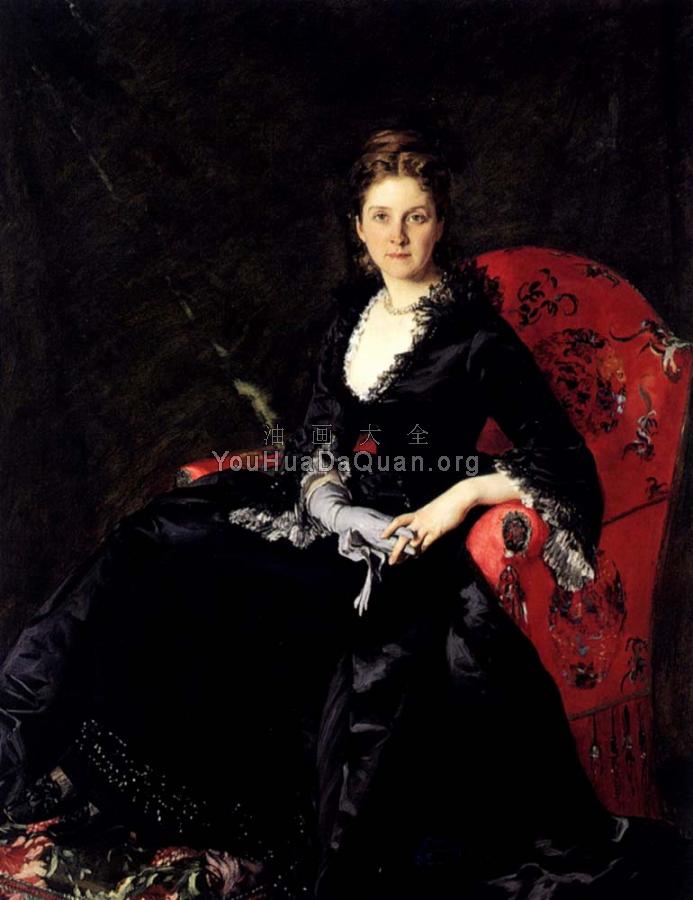 Portrait Of Mme N M Polovtsova - 卡罗勒斯·杜兰